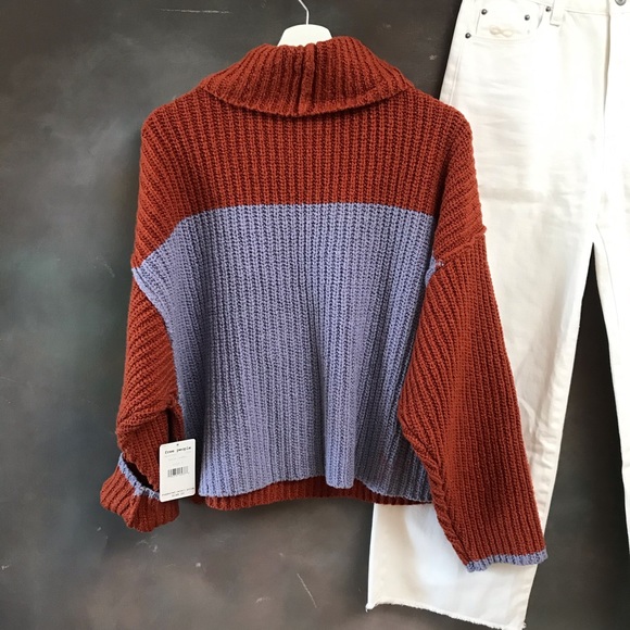 Free People Greater Than Sweater ColorBlock - Picture 10 of 14
